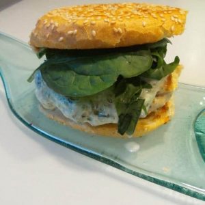 Upcycled Melted Wine Bottle Flat Platter - Aqua