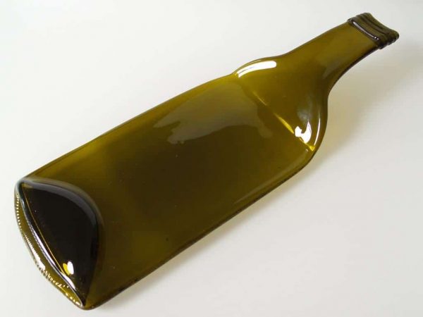 Upcycled Melted Wine Bottle Flat Platter - Image 2