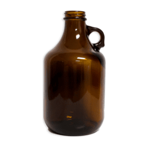 2L Amber Glass Beer Growler with 38mm Screw Cap - Box of 6