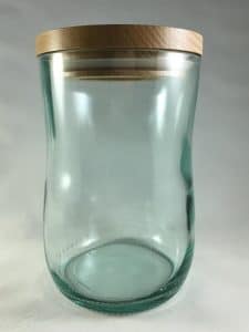 Upcycled Wooden Lid Jar San Pellegrino Chinotto Bottle