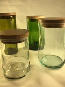 Upcycled Wooden Lid Jars